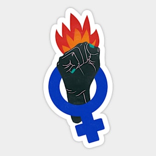 The feminist struggle Sticker